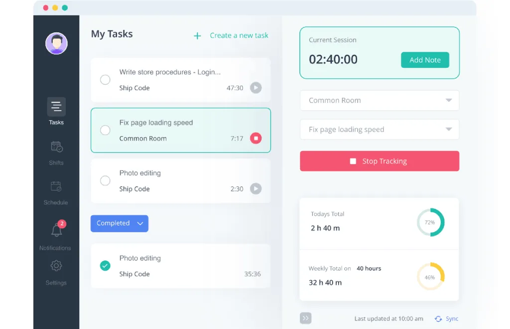 Aploye time monitoring app