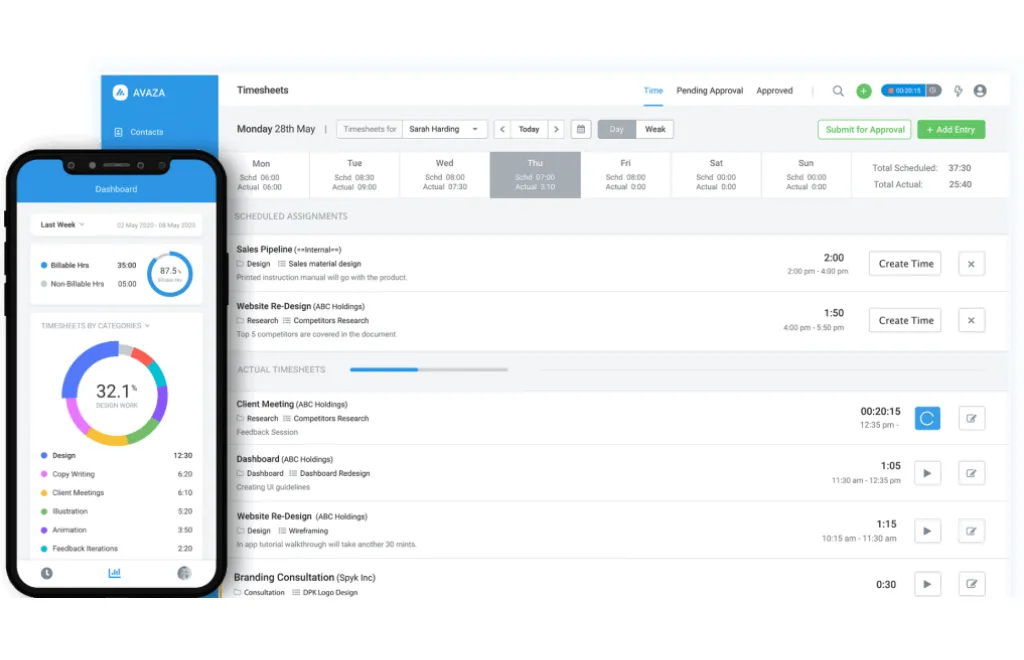 avaza time tracker