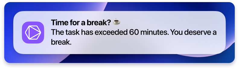 reminders feature timeular